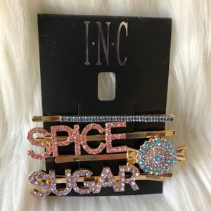 INC 4 Piece Gold-Tone Sugar & Spice Hair Pins